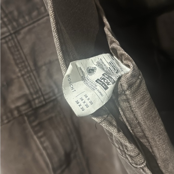 Carhartt Men's Gray Overalls 38X30 - Picture 4 of 4